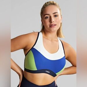 Sculptresse 46G Sports Bra High Impact | Panache | Blue Colorblock |